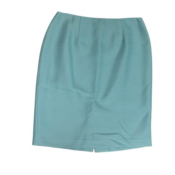 Dana Bachman 8Petite Aqua 2 Piece Suit with Diamond Texture - Picture 3 of 12